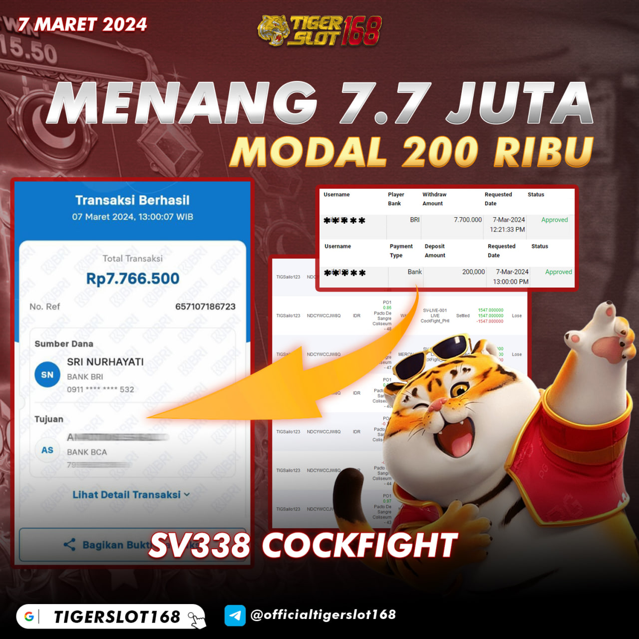 Gambar JACKPOT SV388 7 JUTA